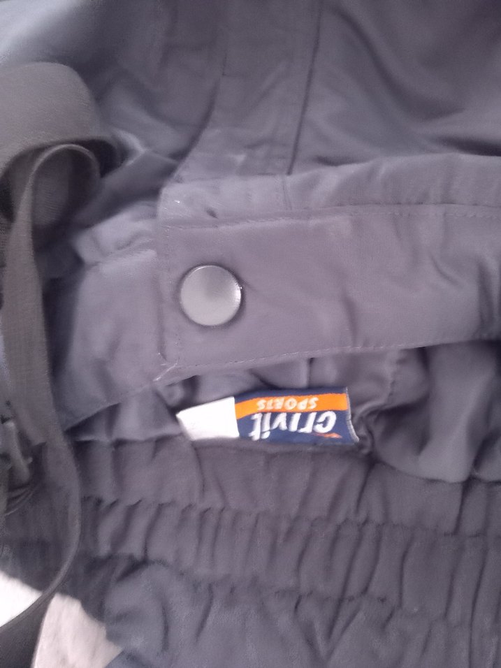 Erkekcocuk Fermuarlı Kayak Pantolonu Siyah - Görsel 2