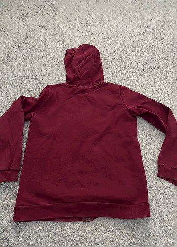 LC Waikiki Bordo Fermuarlı Kapüşonlu Erkek Sweatshirt