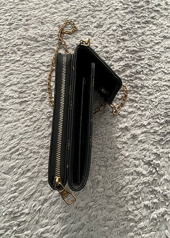 Zincir Detaylı Kahverengi Deri Kadın Çanta - Görsel 6