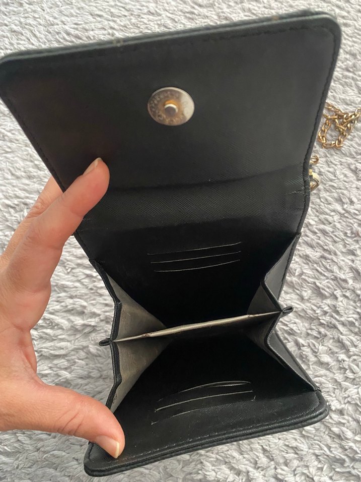 Zincir Detaylı Kahverengi Deri Kadın Çanta - Görsel 3