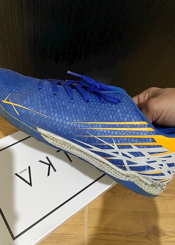 Erkek Mavi Futbol Ayakkabısı Velcro Detaylı - Görsel 6