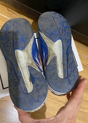 Erkek Mavi Futbol Ayakkabısı Velcro Detaylı - Görsel 4