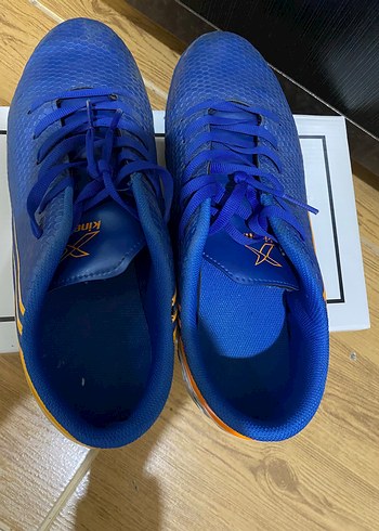 Erkek Mavi Futbol Ayakkabısı Velcro Detaylı - Görsel 5