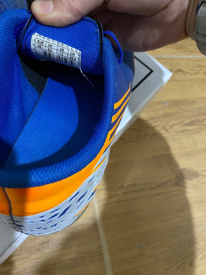 Erkek Mavi Futbol Ayakkabısı Velcro Detaylı - Görsel 3