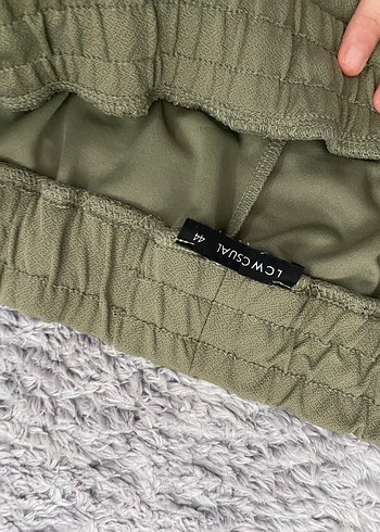 Kadın Haki Rahat Kesim Kargo Pantolon - Görsel 3