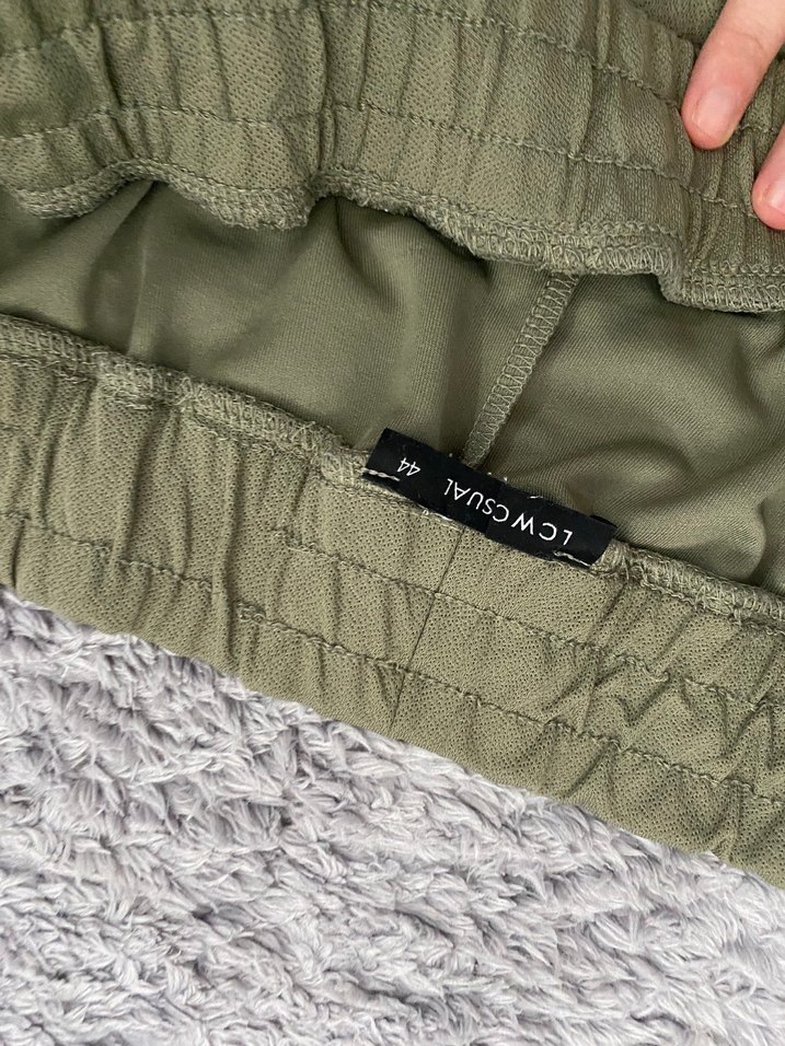 Kadın Haki Rahat Kesim Kargo Pantolon - Görsel 3