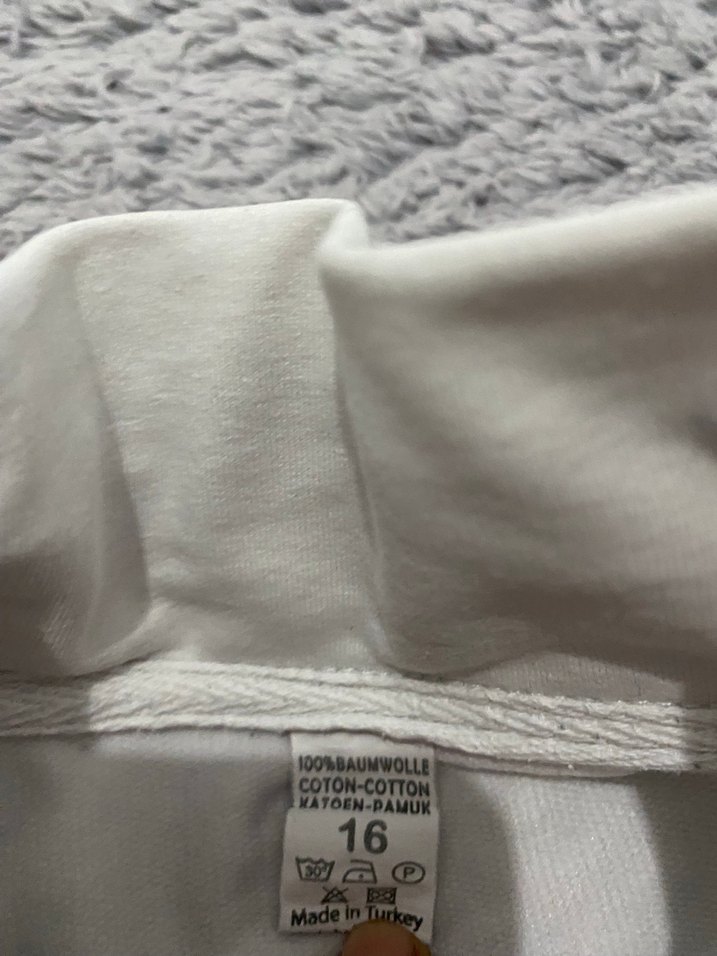 Beyaz Erkek Çocuk Fermuarlı İnce Ceket - Görsel 5