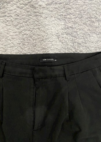 Siyah Pamuk Kadın Kumaş Pantolon - Görsel 3