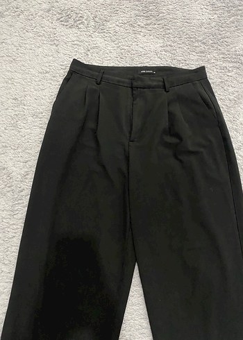 Siyah Pamuk Kadın Kumaş Pantolon - Görsel 2