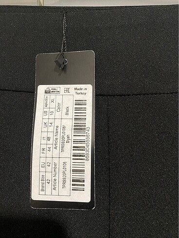 xl Beden siyah Renk Taşlı kumaş pantolon