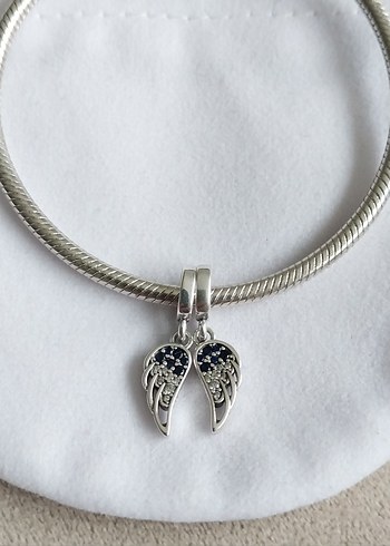 Beden Işıltılı Melek Kanatları Sallantılı Charm