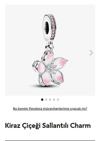 Kiraz Çiçeği Sallantılı Charm
