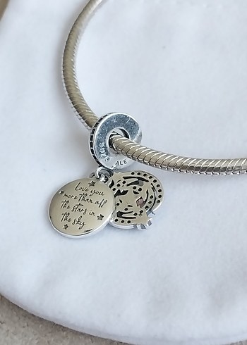 Pandora İKİ RENKLİ KAYAN YILDIZ SALLANTILI CHARM