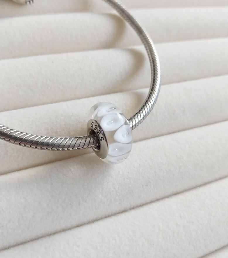 BEYAZ CAM MURANO CHARM - Görsel 3