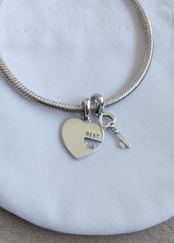 BEST FRİENDS ANAHTAR KALP CHARM - Görsel 6