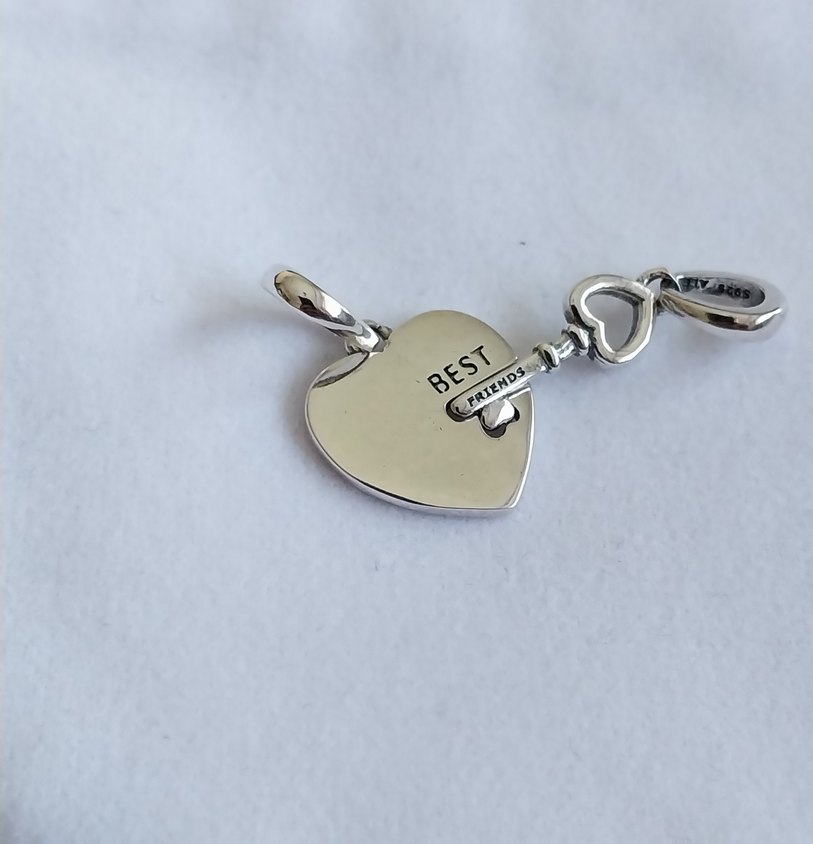 BEST FRİENDS ANAHTAR KALP CHARM - Görsel 5