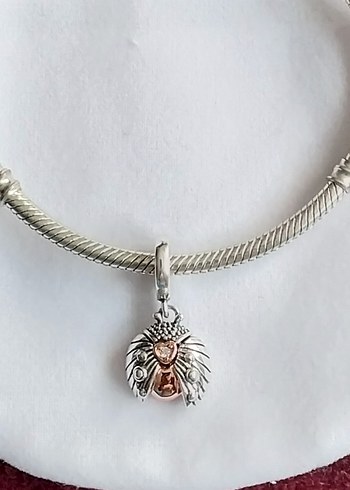 UĞURBÖCEGİ KALP DANGLE CHARM - Görsel 2