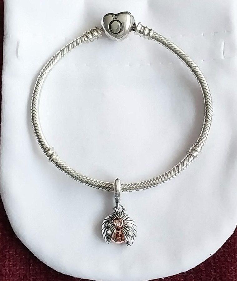 UĞURBÖCEGİ KALP DANGLE CHARM - Görsel 5