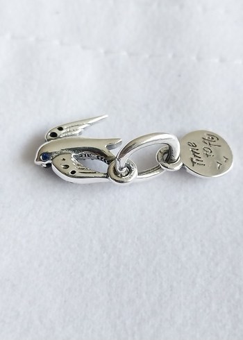 Işıltılı Kırlangıç Çift Sallantılı Charm - Görsel 3