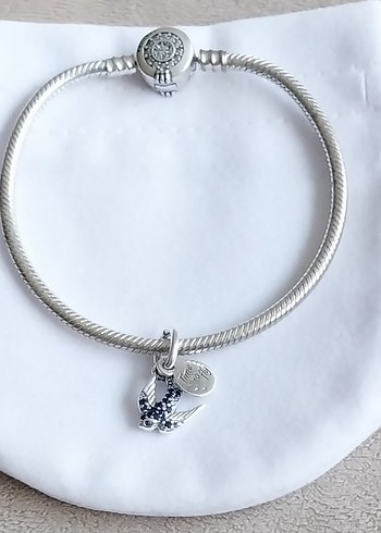 Işıltılı Kırlangıç Çift Sallantılı Charm - Görsel 6