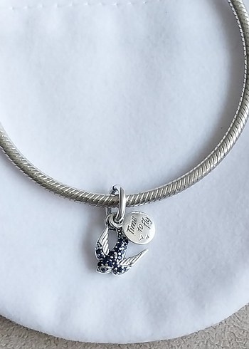 Işıltılı Kırlangıç Çift Sallantılı Charm - Görsel 5