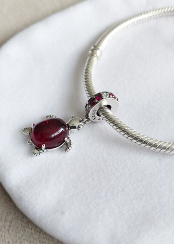 MURANO CAMI KIRMIZI DENİZ KAPLUMBAĞASI CHARM - Görsel 4