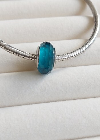 TURKUAZ RENKLİ CAM MURANO CHARM - Görsel 3