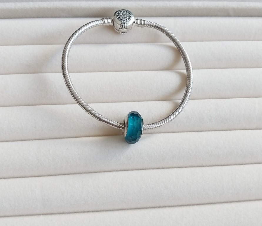 TURKUAZ RENKLİ CAM MURANO CHARM - Görsel 4