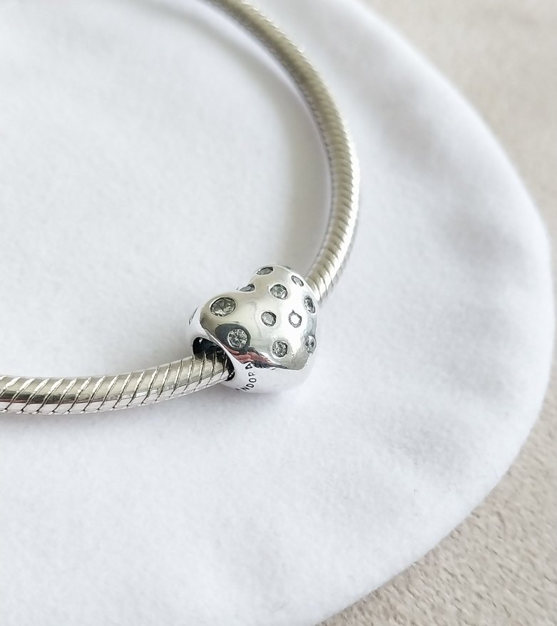 IŞILTILI KALP CHARM - Görsel 2