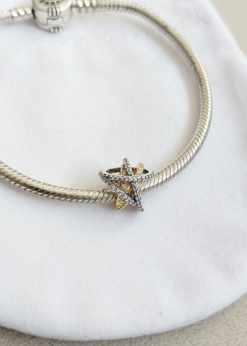 IŞILTILI ÇAPRAZ YILDIZ CHARM - Görsel 2
