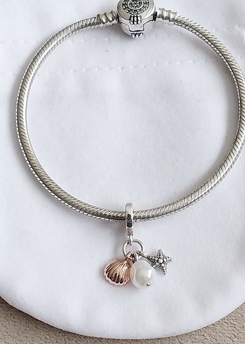 TATLI SU İNCİSİ, DENİZ YILDIZI VE DENİZ KABUĞU SALLANTILI CHARM - Görsel 5