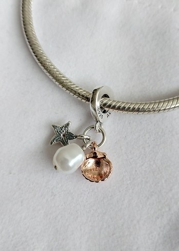 TATLI SU İNCİSİ, DENİZ YILDIZI VE DENİZ KABUĞU SALLANTILI CHARM - Görsel 4