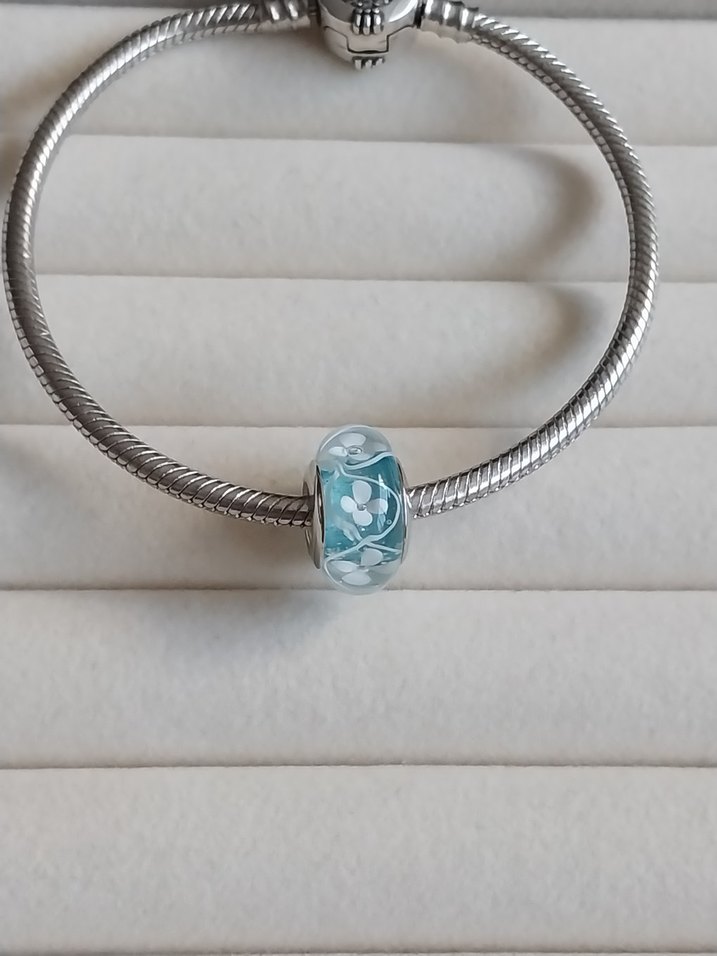 MAVİ ÇİÇEK MURANO CHARM - Görsel 5