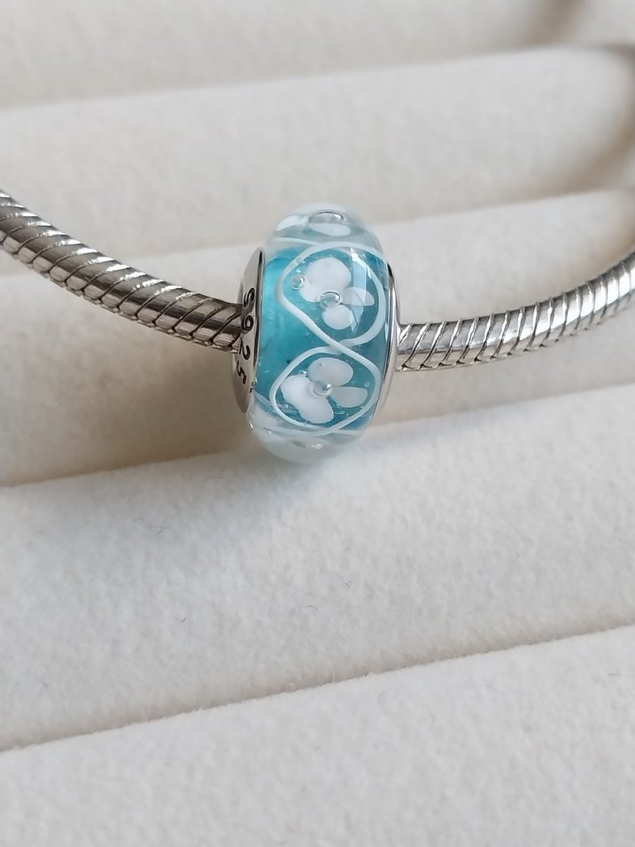 MAVİ ÇİÇEK MURANO CHARM - Görsel 3