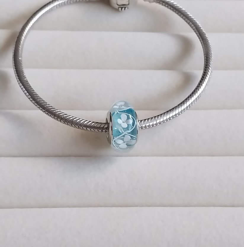 MAVİ ÇİÇEK MURANO CHARM - Görsel 2