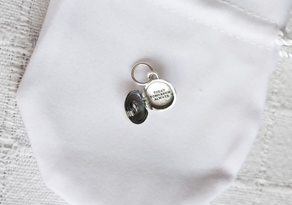 AÇILABİLİR VE YAZI YAZILABİLİR AŞK MADALYON SALLANTILI CHARM - Görsel 4