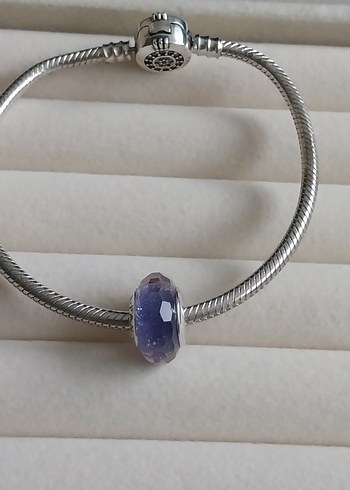 MOR YÜZEYLİ CAM MURANO CHARM - Görsel 5
