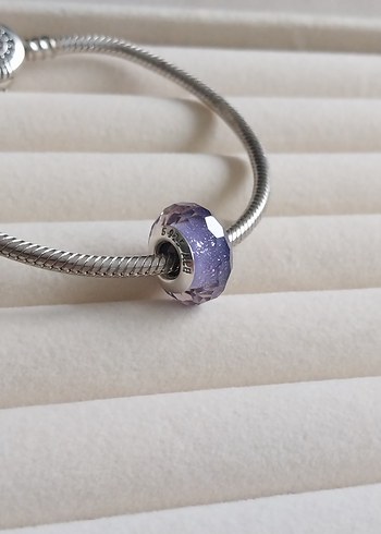 MOR YÜZEYLİ CAM MURANO CHARM - Görsel 2