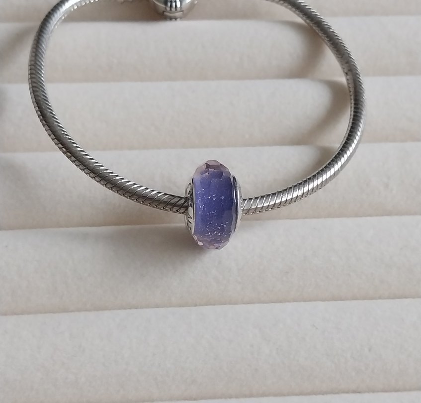 MOR YÜZEYLİ CAM MURANO CHARM - Görsel 4