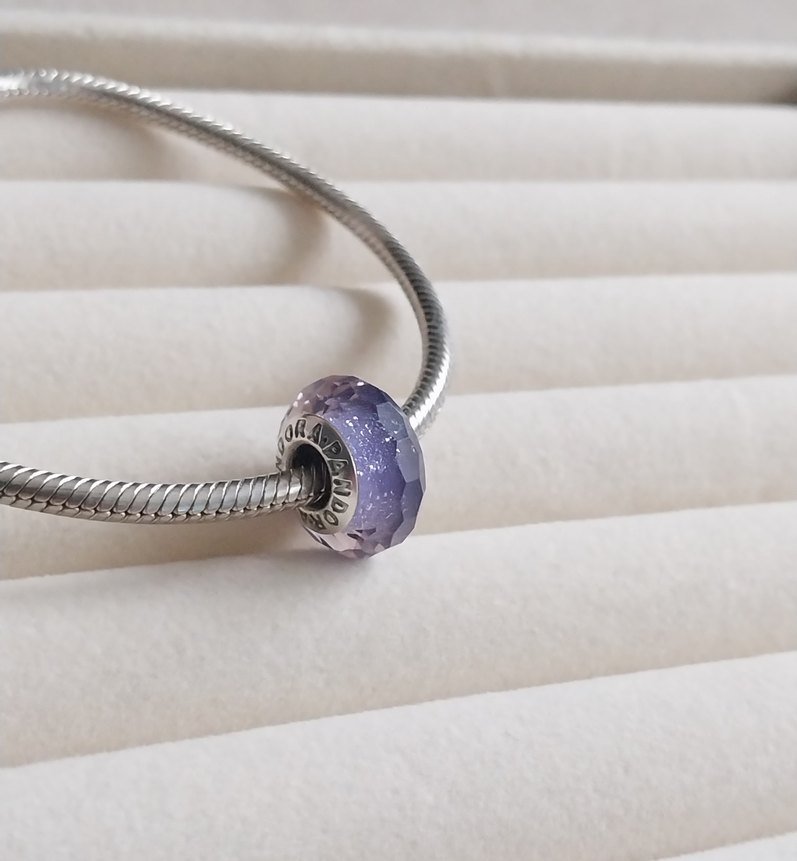 MOR YÜZEYLİ CAM MURANO CHARM - Görsel 3