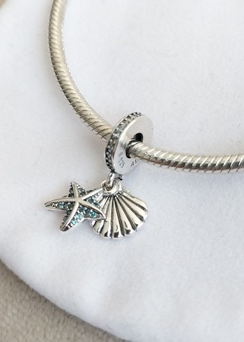 Tropikal Deniz Yıldızı ve Deniz Kabuğu Charm - Görsel 3