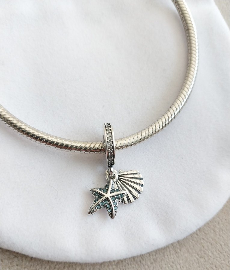 Tropikal Deniz Yıldızı ve Deniz Kabuğu Charm - Görsel 2