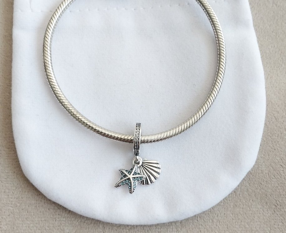 Tropikal Deniz Yıldızı ve Deniz Kabuğu Charm - Görsel 4