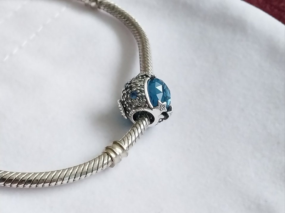 GÖKYÜZÜ MAVİSİ IŞILTILI YILDIZLAR CHARM - Görsel 3