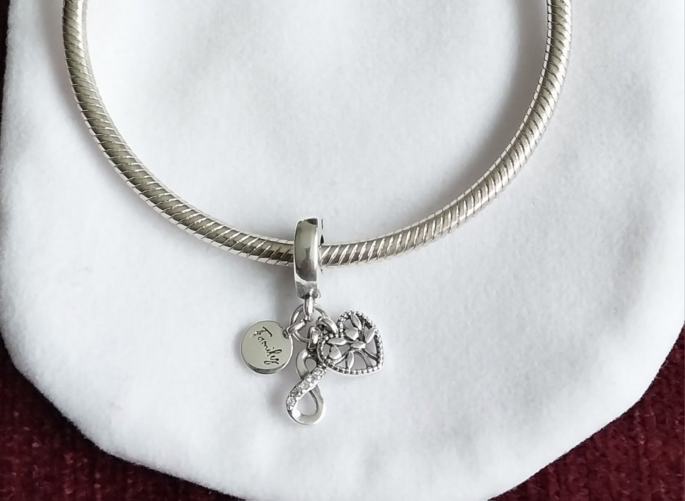 Sonsuz Aile Sevgisi Üçlü Sallantılı Charm - Görsel 2