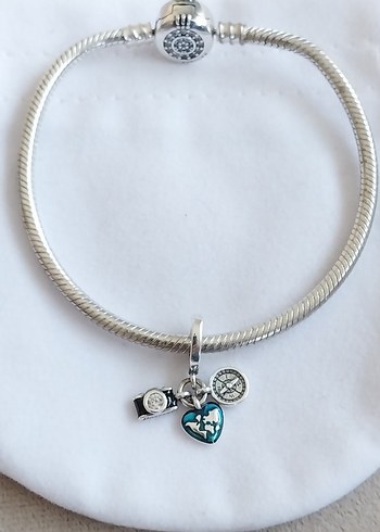 KAMERA,KALP VE PUSULA SALLANTILI CHARM - Görsel 5