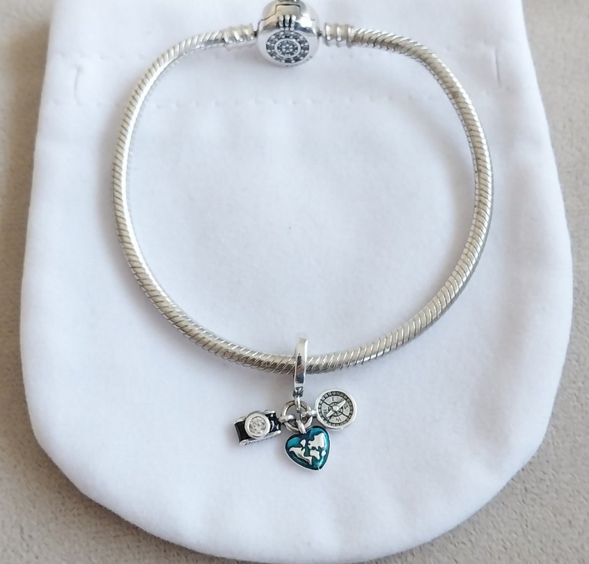 KAMERA,KALP VE PUSULA SALLANTILI CHARM - Görsel 5