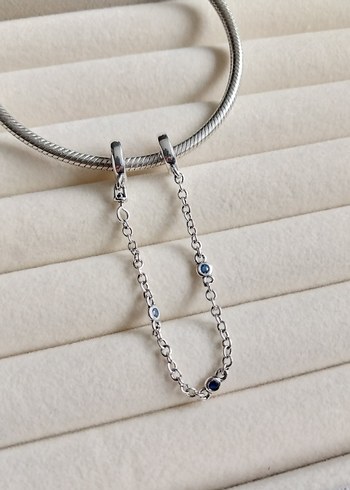 ÜÇ MAVİ TAŞLI GÜVENLİK ZİNCİRİ - Görsel 3