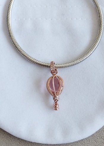 PEMBE SICAK HAVA BALONU CHARM - Görsel 2