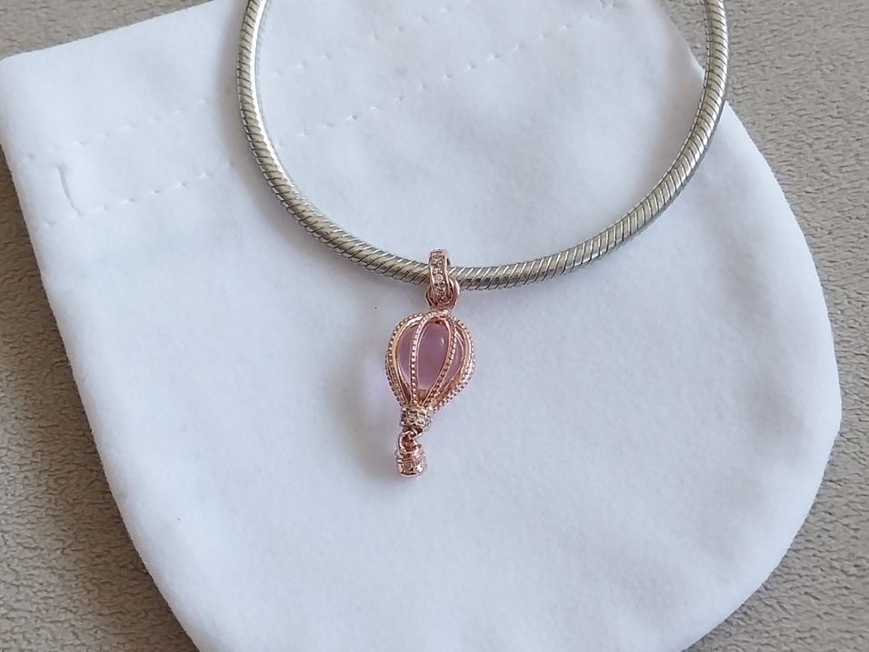 PEMBE SICAK HAVA BALONU CHARM - Görsel 4